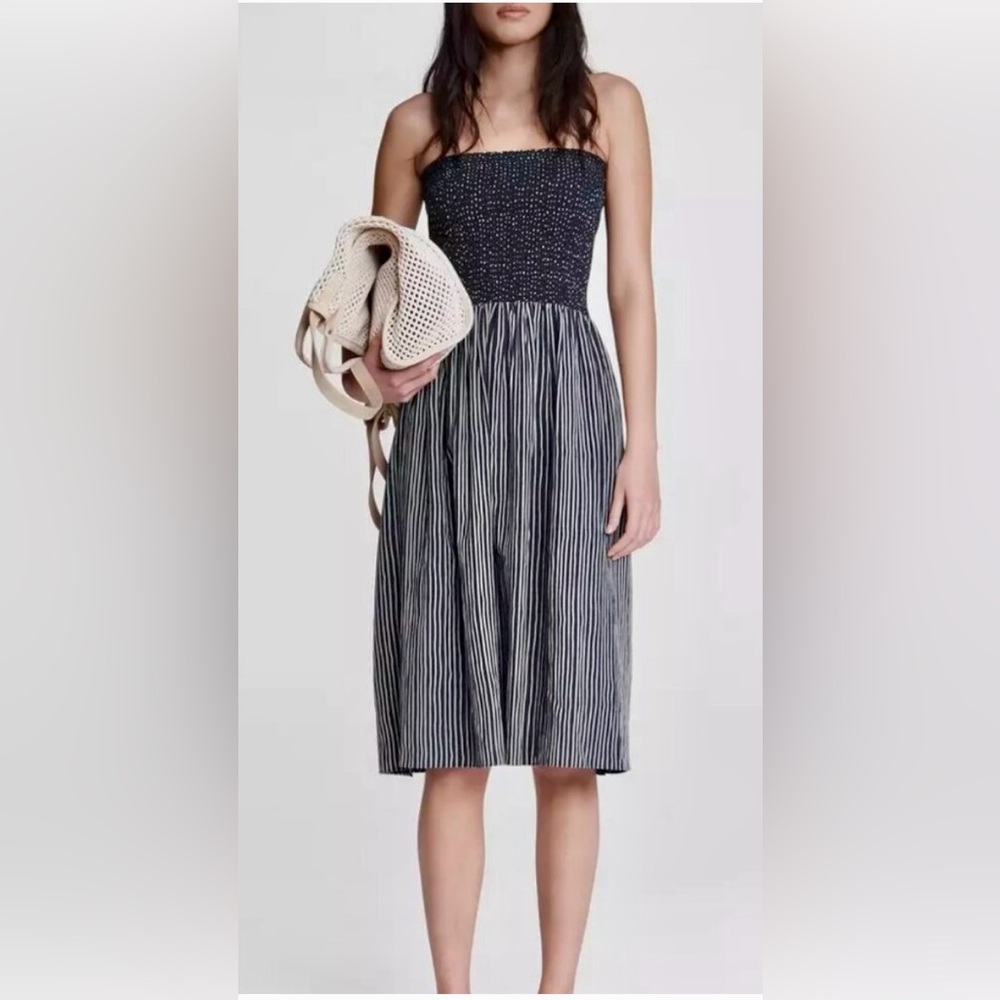 rag & bone strapless cotton dress